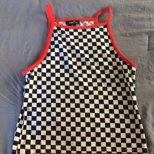 Checkered croptop